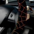 thumbnail image 5 of Halloween Spider Web 14.5 Inch Printing PVC Leather Car Wheel Covers Steering Wheel Covers Auto Accessories, 5 of 6