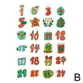 thumbnail image 6 of 24 Count Self-Adhesive Digital Calendar Christmas Stickers - Festive Holiday Decorations, 6 of 7