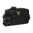 thumbnail image 2 of Prada Womens Tessuto Nylon Black Camera Bag Crossbody 1BH089, 2 of 9