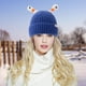 thumbnail image 4 of Cute And Funny Knitted Wool Hat, Eyes And Antennas Fresh And Sweet For Going Out On The Street, 4 of 4