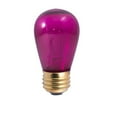 thumbnail image 2 of Bulbrite  Pack of (25) 11 Watt Dimmable S14 Incandescent Light Bulbs with Medium (E26) Base Transparent Pink, 2 of 5