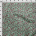 thumbnail image 4 of oneOone Viscose Chiffon Sea Green Fabric Asian Suzani Sewing Material Print Fabric By The Yard 42 Inch Wide, 4 of 5