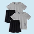 thumbnail image 2 of Odeerbi Conjunto Atlético de Malla de Niños de 2 Paquetes 5-14 Años, Ropa Deportiva de Tira Reflectante Seca Rápida de 2 Piezas Camiseta Shorts Outfits, 2 of 8