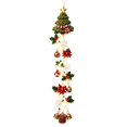 thumbnail image 4 of Green and Red Christmas Decoration with Led Lights and Bells, Tall Home Decoration with Snowflakes and Bows for Front Porch, Festive Outdoor Hanging Decor for Winter Seasonal, 4 of 7