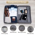 thumbnail image 6 of Zimtown 2 Piece Luggage Set, ABS+PC Carry-On 20in Suitcase with Front Pocket, 28in Expandable Hardside Luggage with Spinner Wheels, Khaki, 6 of 13