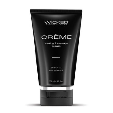 Yunshop Wicked Crème Masturbation Cream for Men 4 Ounce, Black. Oil Based Lubricant