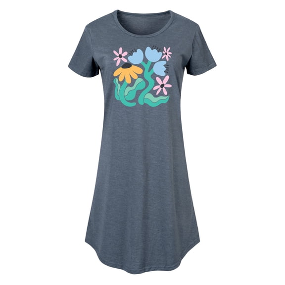 Instant Message - Spring - Abstract Flowers - Women's Any Way Dress