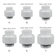 thumbnail image 1 of pitrice Home Hotel Aquarium PVC Pipe Union Connector Replacement Irrigation Threaded Interface Water Hose Equal Connectors 20mm 2Set, 1 of 6