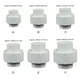 thumbnail image 4 of Eigraketly Conector de unión de tubería de PVC para pecera de Hotel, interfaz roscada de riego, conectores iguales rectos de agua, piezas de repuesto Herramientas y ferretería 50 mm Eigraketly TO010042-05, 4 of 6