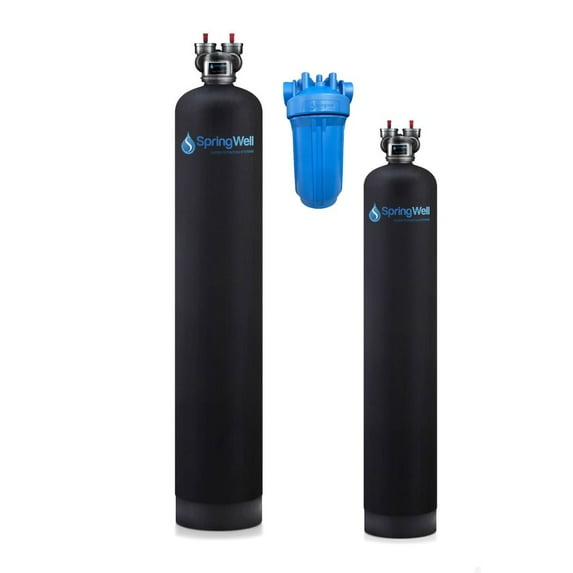 SpringWell Water Filter and Salt-Free Water Softener - 1-3 Bathrooms