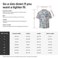 thumbnail image 3 of PAYOHTO Floral Pattern Vintage Mens Hawaiian Casual Short-sleeved Shirt Tropical Summer Beach Button Down Shirts, 3 of 7