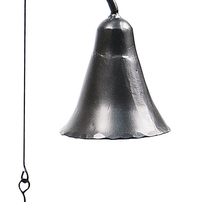 Achla WIB-01 Wrought Iron Knocker Bell Patio Accent - Graphite Powdercoat