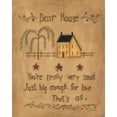 thumbnail image 2 of Lewis, Kim 15x18 Gold Ornate Wood Framed with Double Matting Museum Art Print Titled - Dear House, 2 of 4