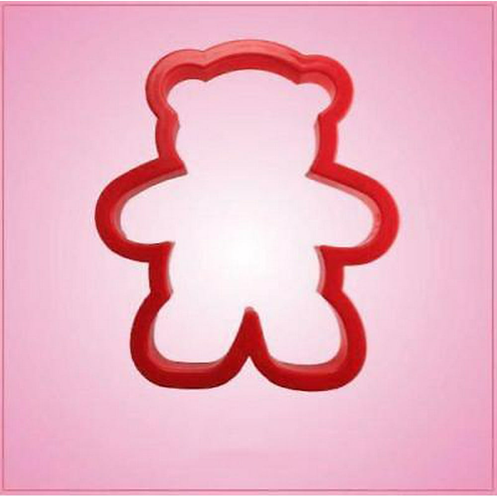 Red Teddy Bear Cookie Cutter Small
