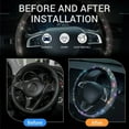 thumbnail image 4 of Crazyview Crystal Bling Rhinestone Car Steering Wheel Cover Universal fit 37 38cm Car SUV, 4 of 6