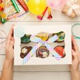 thumbnail image 4 of SHISUYAN Wide Striped Wired Ribbon For Easter Polyester Present Wrapping Ribbon Colorful Bow Making Ribbon Floral Bouquet Decoration, 4 of 8