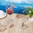 thumbnail image 3 of 8Pcs Drink Charmers Drink Markers Funny Human Figurines Wine Glass Hanging Ornament for Parties Cup Edge Ornaments Reusable Wine, 3 of 4