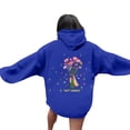 thumbnail image 1 of Gift Giving Sudadera con capucha Lux de gran tamaño para mujer, 2024 Gift Giving Sudadera con capucha para mujer 2024 Linda sudadera preppy Manga larga con cordón Tops azul real L, 1 of 3