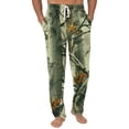 thumbnail image 3 of Havenx Camo Lounge Pants for Men Elastic Long Pajamas Camouflage Print Straight-Fit Bottoms with Pockets Lightweight Breathable Comfort Lounge Sleep Pants,Deep Green 2XL, 3 of 7