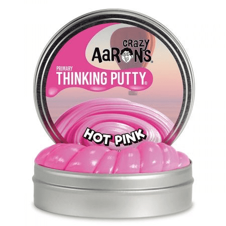 Crazy Aaron's Thinking Putty Hot Pink Mini Tin 2”