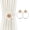 Cream, variant on Magnetic Curtain Tiebacks, Boho Flower Curtain Holdbacks, Cream, 2 Pcs