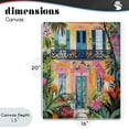 thumbnail image 4 of Stupell Industries Eclectic Colorful Facade with Tropical Garden Canvas Art, 16 x 20, by LSR Design Studio, 4 of 8
