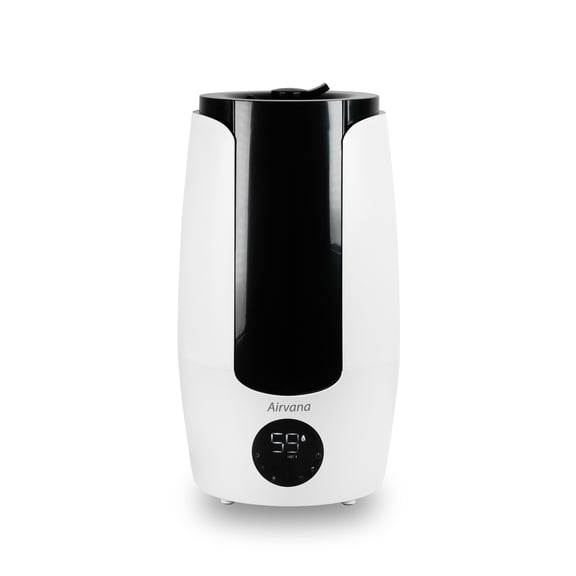 Airvana 2.25 Gallon (8.5 Liter) Top Fill Digital Humidifier with LED Display Screen, Sleep Mode, and Coverage up to 757 Square Feet, AV200HUM- White