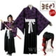 thumbnail image 2 of Peluca de disfraz de cosplay de Kokushibo, peluca de Anime para cosplay, kimono morado, peluca de Tsugikuni Michikatsu, trajes de juego de rol de demonio para fiesta, Carnaval, 2 of 5