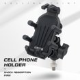 thumbnail image 3 of lyrlody Adjustable Motorcycle Phone Mount Holder Shock Absorber, Anti Slip Silicone, 360 Rotation, 8 Claw Fixation, Compatible with Most Phones, 3 of 7