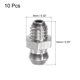 thumbnail image 2 of 304 Inoxidable Acero Recto Grasera M6 x 1mm Rosca Hidráulico Engrasador Accesorios, 10 Piezas, 2 of 5