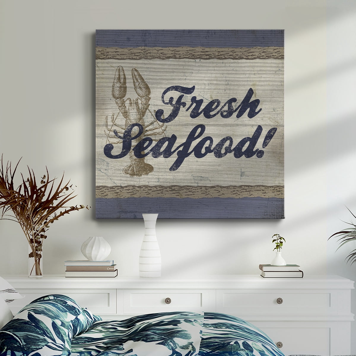 Wexford Home Beach Sign XII-Premium Gallery Wrapped Canvas, 32" x 32" - Ready to Hang