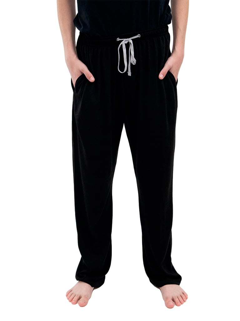 Tru Fit Mens Lounge Sleep Pants, Pajama Bottoms, Cotton Knit - Walmart.com