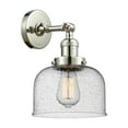 thumbnail image 7 of Innovations Lighting 201F Large Bell Large Bell 8" Wide Semi-Flush Ceiling Fixture - White, 7 of 7