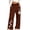 Coffee, variant on Girls Wide Leg Sweatpant Fall Winter Fashion Fleece Warm Cute Print Trousers Elastic Waist Wide Leg Pants With Pockets (11-12 Years, Light Blue-A)