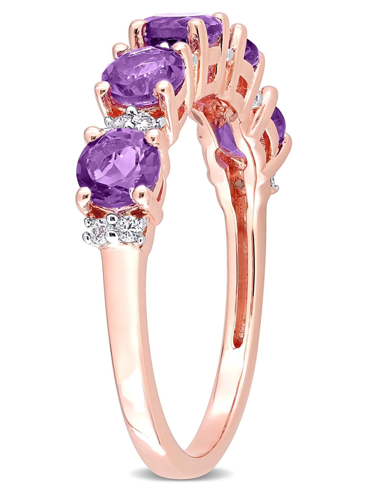 Everly Women's Amethyst and Topaz Sterling Silver Ring