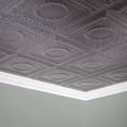 thumbnail image 5 of FASÄDE Rosette Decorative Vinyl 2ft x 4ft Glue Up Ceiling Panel in Galvanized Steel (5 Pack), 5 of 5