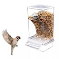 thumbnail image 4 of ZMKIAG No Mess Bird Feeders Automatic Parrot Water Dispenser Clear Bird Seed Container Parakeet Cage Accessories for Small and Medium Parrot Cockatiel Canary, 4 of 9