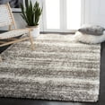 thumbnail image 2 of SAFAVIEH Hudson Shag Jackalyn Abstract Area Rug, Ivory/Grey, 5'3" x 7'6", 2 of 8