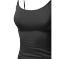 thumbnail image 3 of FashionOutfit Women's Basic Solid Camisole Tank Tops with Adjustable Straps, 3 of 3