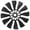 Black CW, variant on Rupoun 50mm 12-Blade Duct Fan Plastic RC Plane Propeller CW Replacement Part (2.0 inches / 50.8 mm)