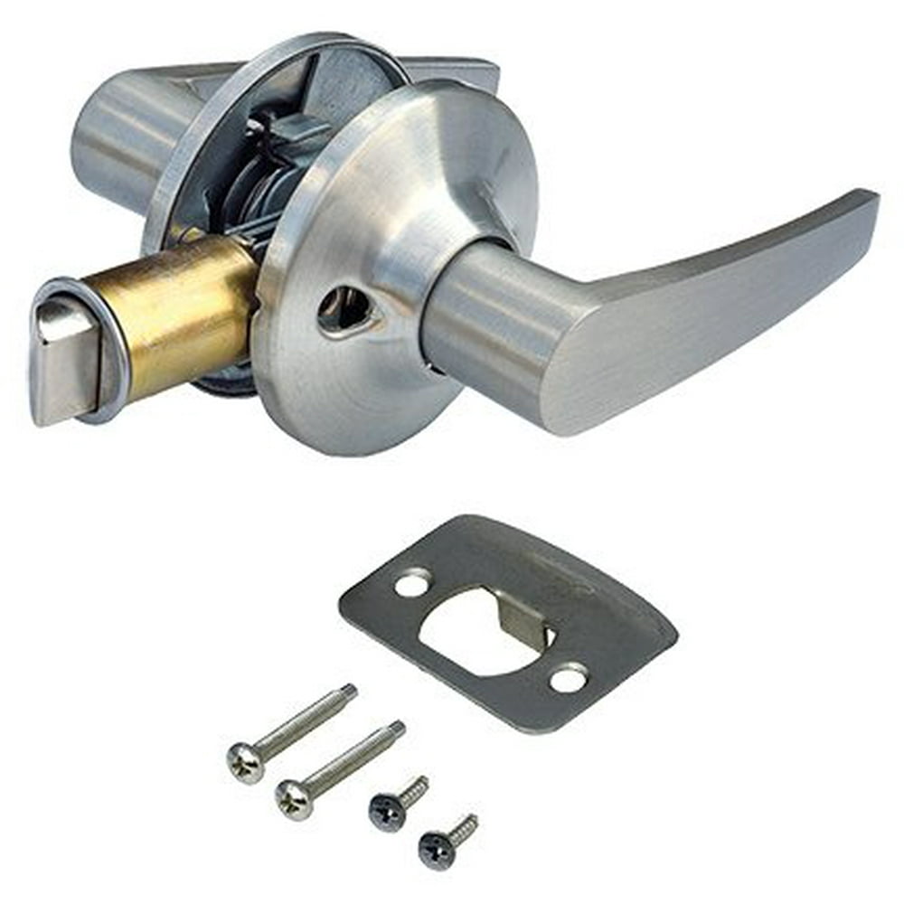 Brushed Nickel Interior Lever Privacy Door Lock for Mobile Home