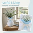 thumbnail image 4 of Unique Bargains Modern Ceramic Flower Vase for Centerpiece Blue 4.3"L x 4.3"W x 7.9"H, 4 of 6