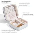 thumbnail image 4 of Starry Unicorn Travel Portable Square Jewelry Box Organizer for Rings Earrings Necklaces Bracelets Girls Women, 4 of 7