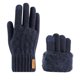 thumbnail image 2 of Guantes de invierno para mujer, de punto, de terciopelo de doble capa, gruesos y cálidos, imprescindibles para el invierno., 2 of 3