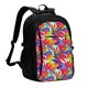 thumbnail image 1 of Balery Colorful Bananas Mochila con carga USB para hombre y mujer - Mochila impermeable y antirrobo para laptop con puerto USB para viajes, trabajo, 1 of 7