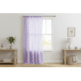 thumbnail image 3 of Poplin Gingham Checkered Window Curtain 56 Inch Wide Lavender, 3 of 4