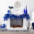 thumbnail image 6 of Nearly Natural 6' Blue Artificial Christmas Garland with 50 Warm White Lights, 6 of 7