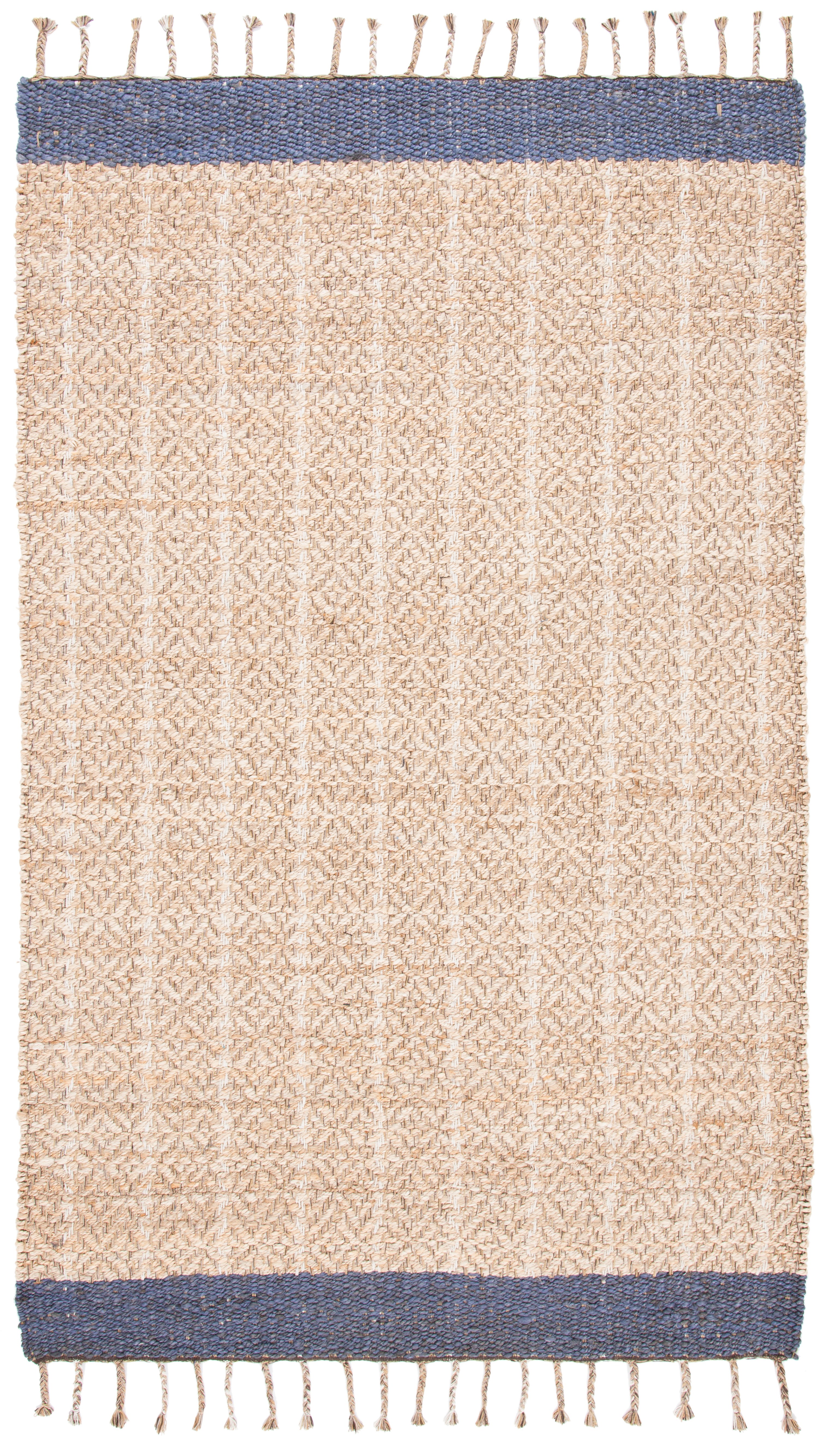 SAFAVIEH Cape Cod Kristen Distressed Area Rug, Natural/Purple, 8' x 10'