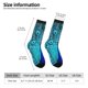 thumbnail image 2 of Fotbe Beautiful Blue Peacock Calcetas Largas con Estampado para Hombre y Mujer – Calcetas de Compresión Transpirables y Elásticas, Viajar y Uso Diario Talla 5-11, 2 of 6