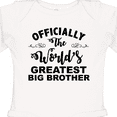 thumbnail image 4 of Inktastic Officially The World's Greatest Big Brother Boys Long Sleeve Baby Bodysuit, 4 of 5